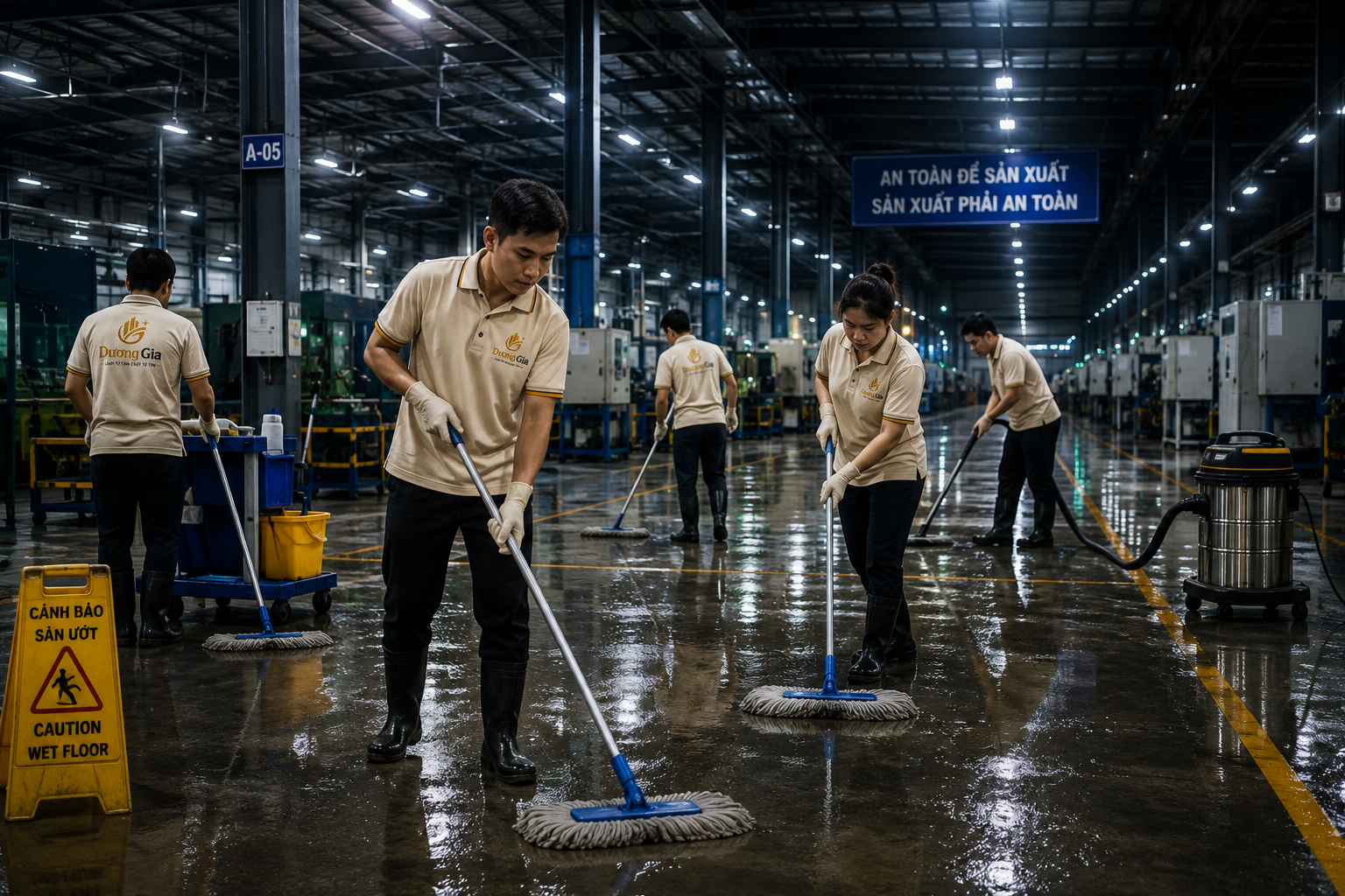 Vệ sinh nhà buổi tối